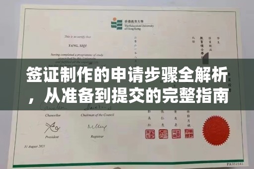 昌吉签证制作的申请步骤全解析，从准备到提交的完整指南