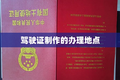 昌吉驾驶证制作的办理地点
