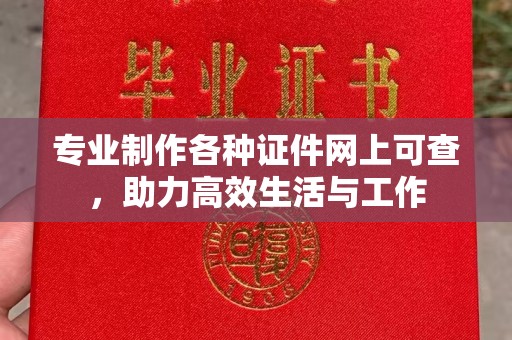 昌吉专业制作各种证件网上可查，助力高效生活与工作