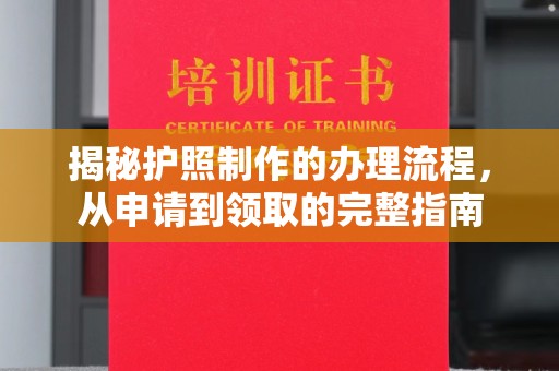 昌吉揭秘护照制作的办理流程，从申请到领取的完整指南