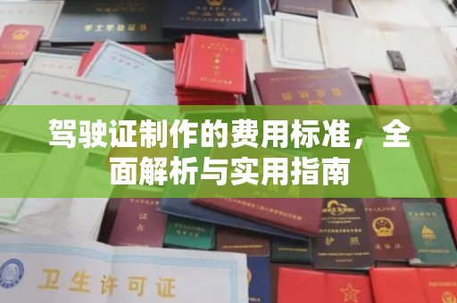 昌吉驾驶证制作的费用标准，全面解析与实用指南