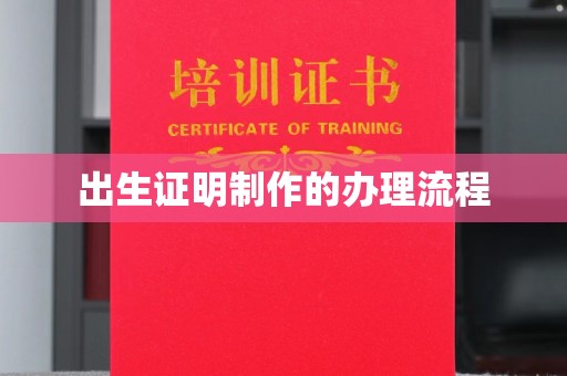 昌吉出生证明制作的办理流程