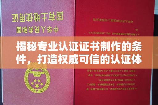 昌吉揭秘专业认证证书制作的条件，打造权威可信的认证体系