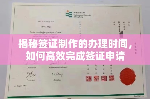 昌吉揭秘签证制作的办理时间，如何高效完成签证申请