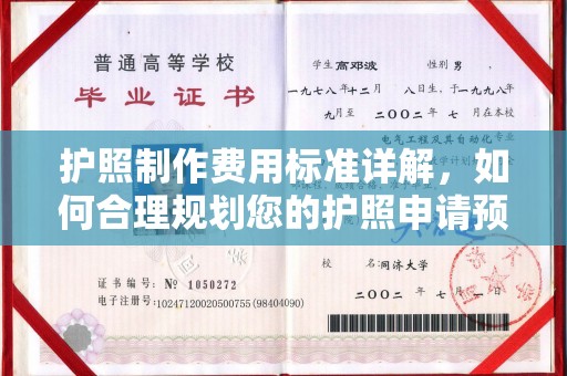 昌吉护照制作费用标准详解，如何合理规划您的护照申请预算